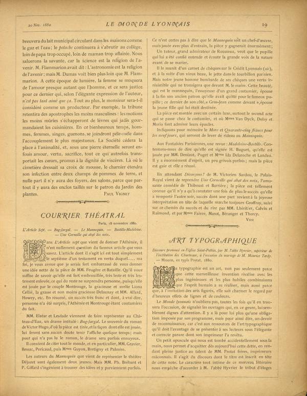 
						Affichage en mode lecture de la page
					