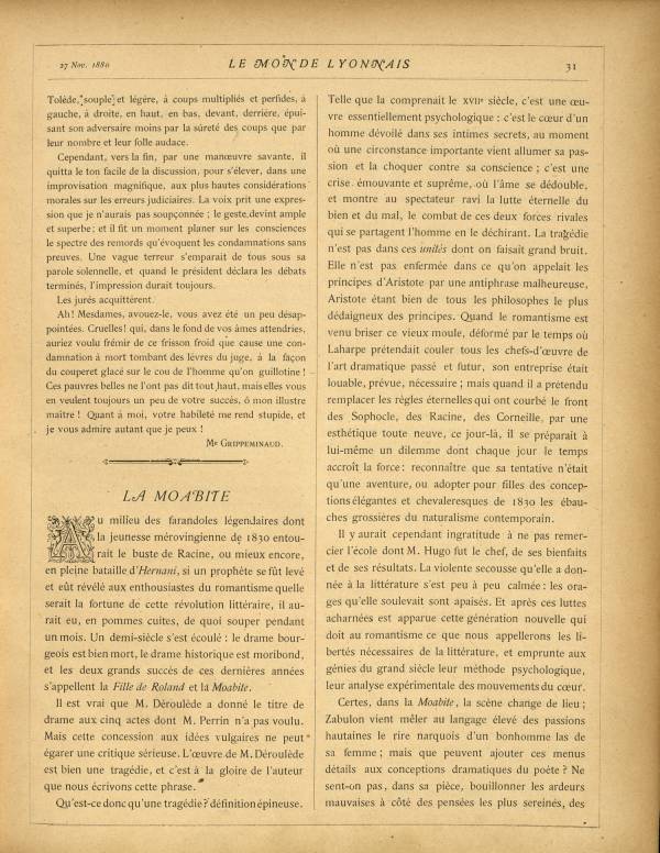 
						Affichage en mode lecture de la page
					