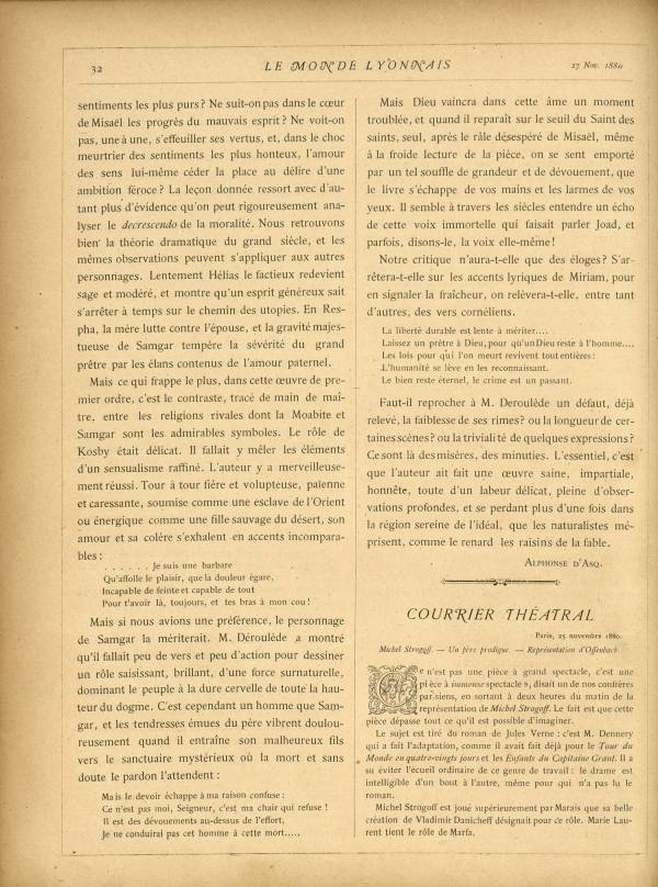 
						Affichage en mode lecture de la page
					
