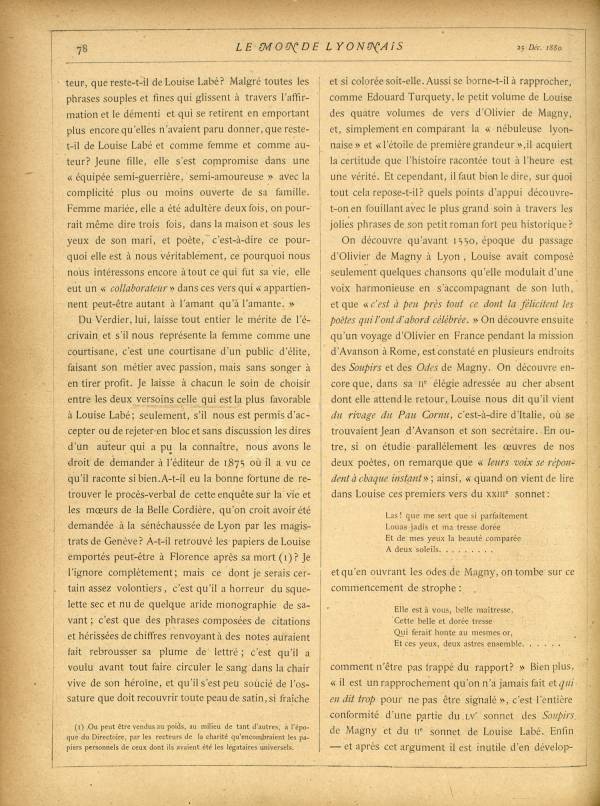 
						Affichage en mode lecture de la page
					