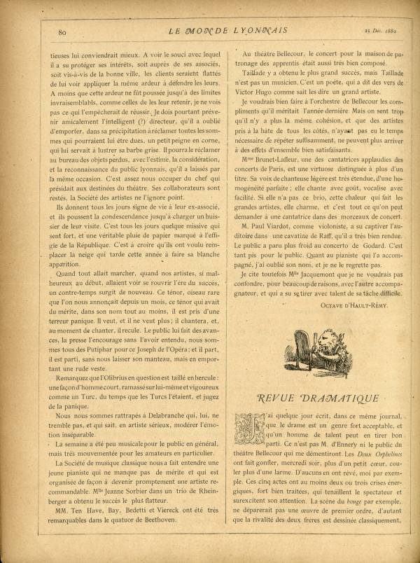 
						Affichage en mode lecture de la page
					