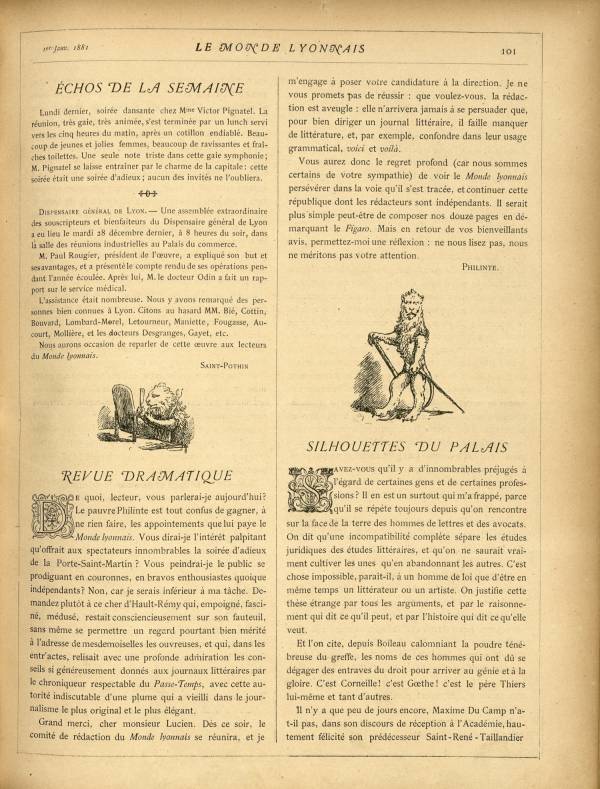 
						Affichage en mode lecture de la page
					