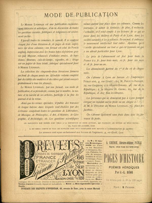 
						Affichage en mode lecture de la page
					
