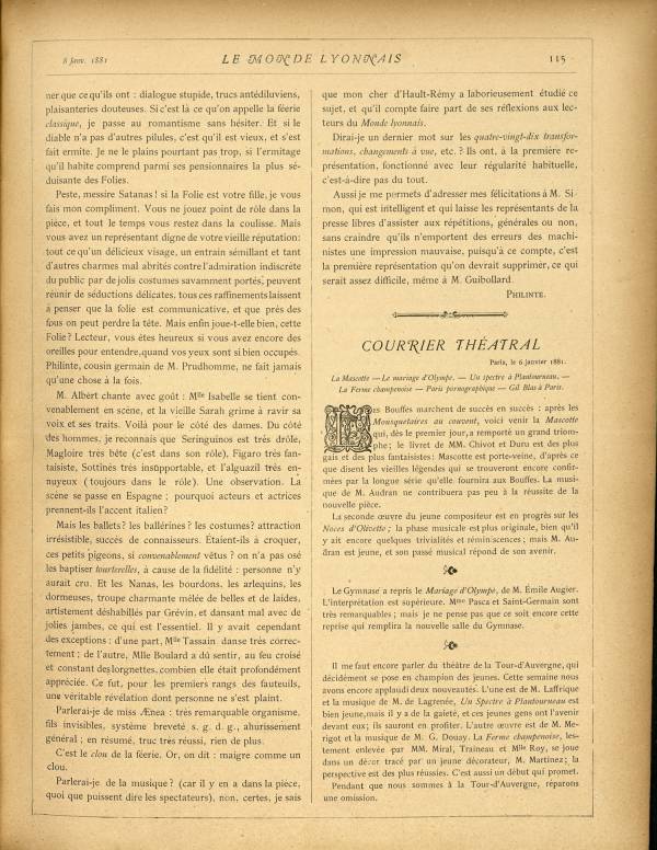 
						Affichage en mode lecture de la page
					