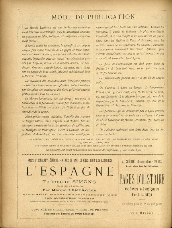 
						Affichage en mode lecture de la page
					