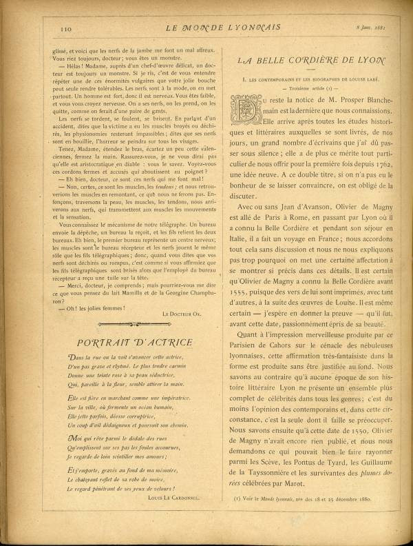 
						Affichage en mode lecture de la page
					