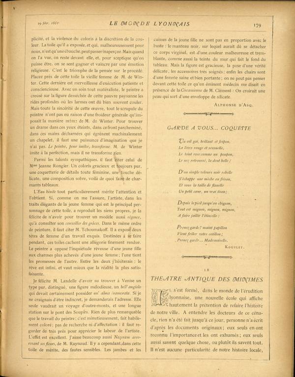 
						Affichage en mode lecture de la page
					