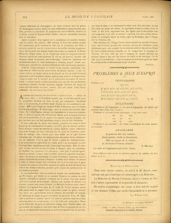 
						Affichage en mode lecture de la page
					
