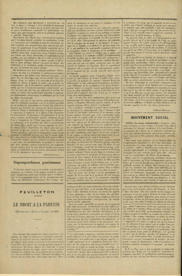 
						Affichage en mode lecture de la page
					
