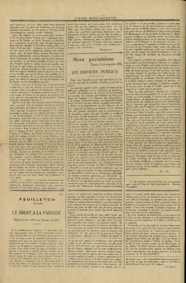 
						Affichage en mode lecture de la page
					