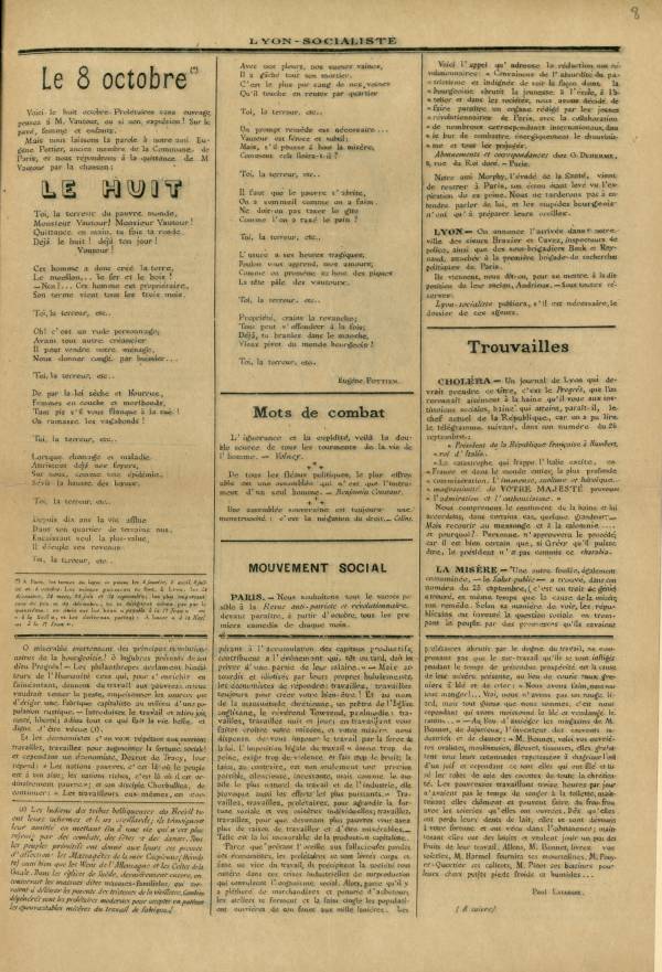 
						Affichage en mode lecture de la page
					