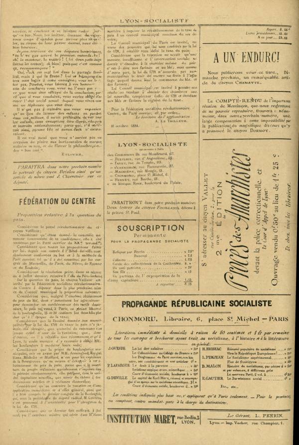 
						Affichage en mode lecture de la page
					