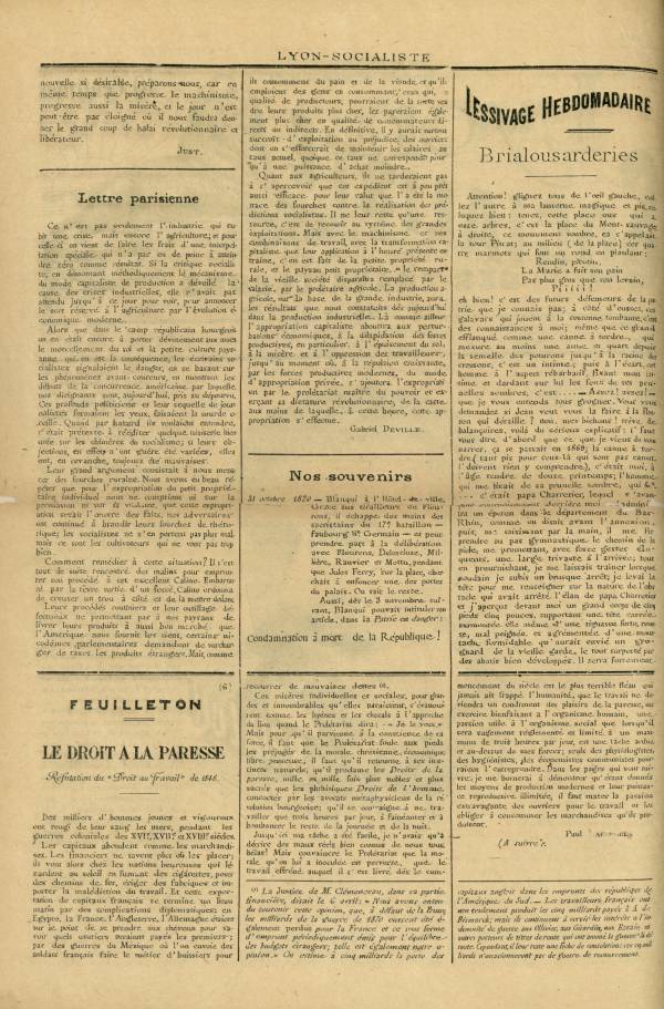 
						Affichage en mode lecture de la page
					