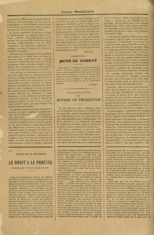 
						Affichage en mode lecture de la page
					