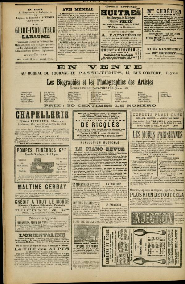 
						Affichage en mode lecture de la page
					