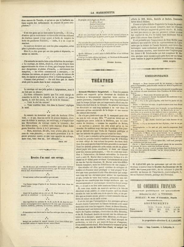 
						Affichage en mode lecture de la page
					