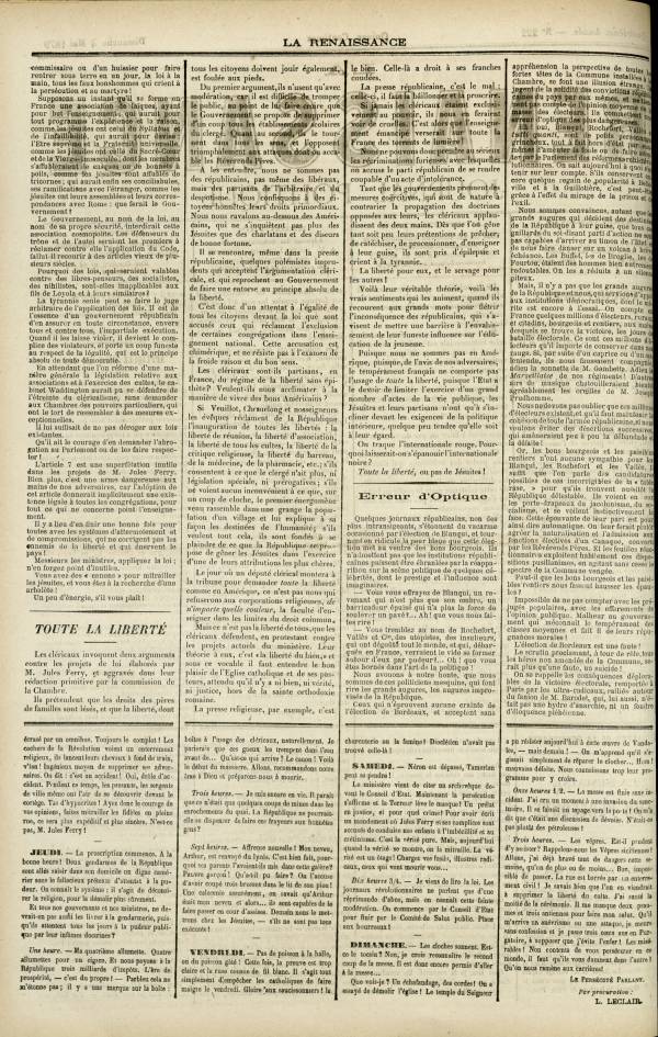 
						Affichage en mode lecture de la page
					