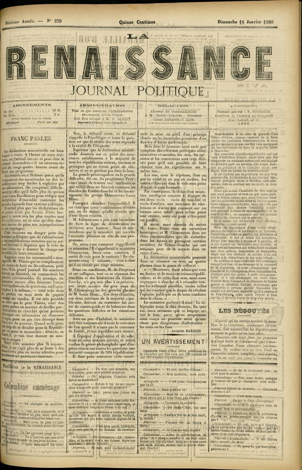 
						Affichage en mode lecture de la page
					