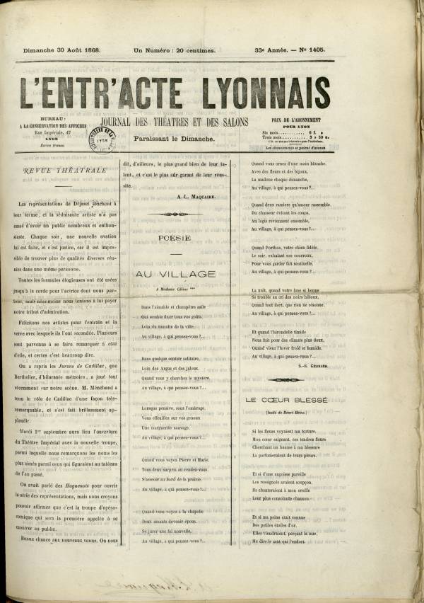 
						Affichage en mode lecture de la page
					