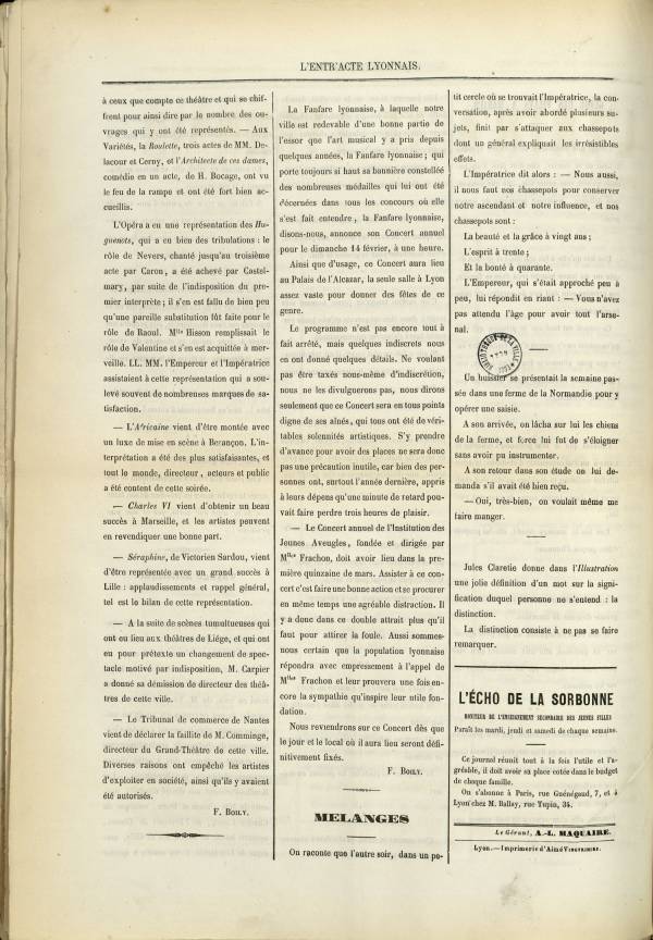 
						Affichage en mode lecture de la page
					