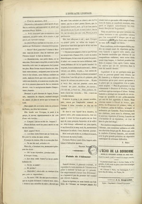 
						Affichage en mode lecture de la page
					