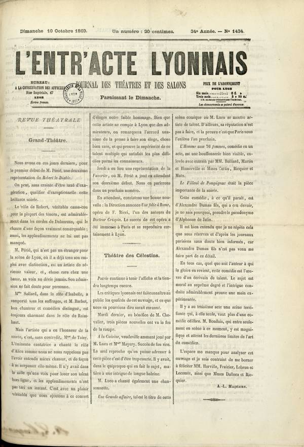 
						Affichage en mode lecture de la page
					