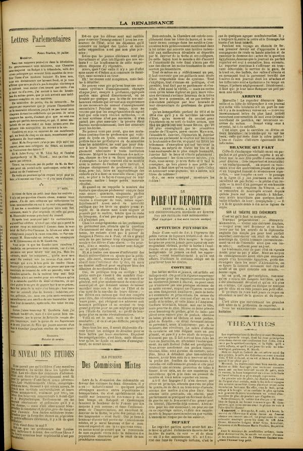 
						Affichage en mode lecture de la page
					