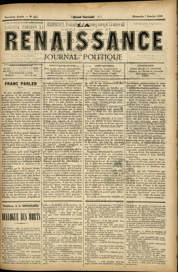 
						Affichage en mode lecture de la page
					