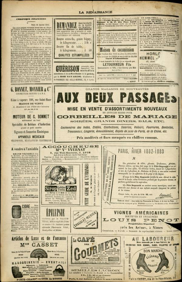 
						Affichage en mode lecture de la page
					