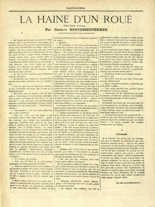 
						Affichage en mode lecture de la page
					