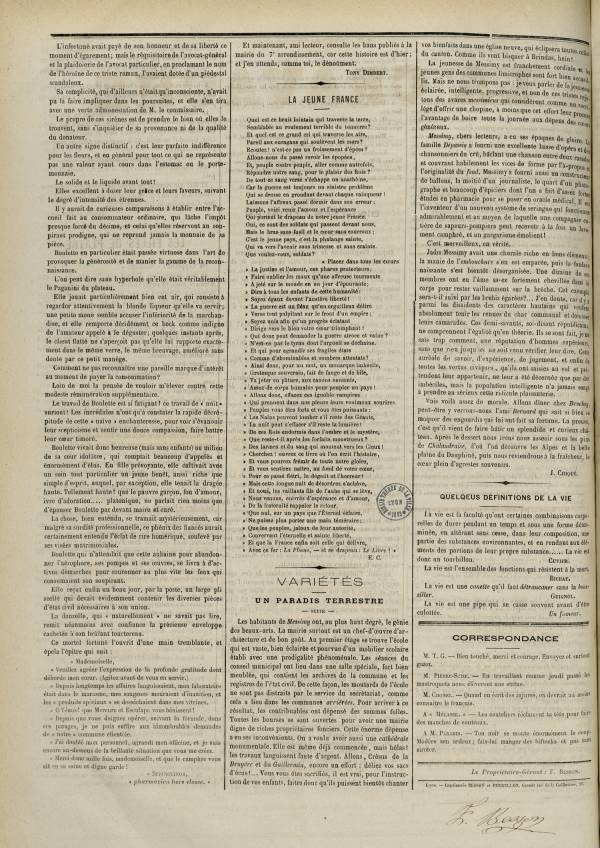 
						Affichage en mode lecture de la page
					