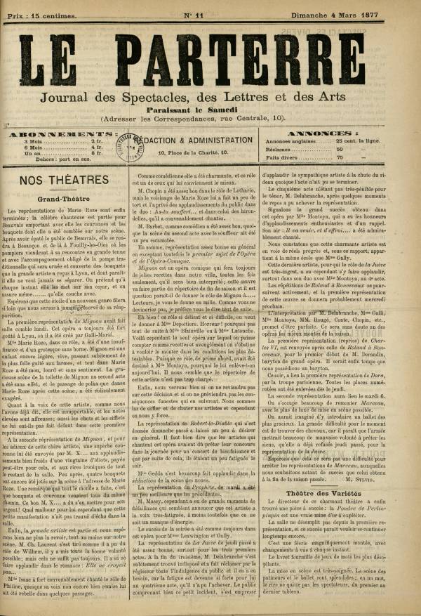 
						Affichage en mode lecture de la page
					