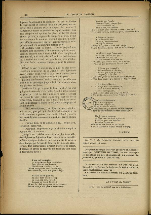 
						Affichage en mode lecture de la page
					