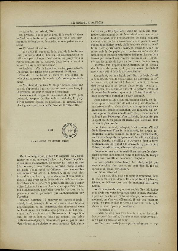 
						Affichage en mode lecture de la page
					