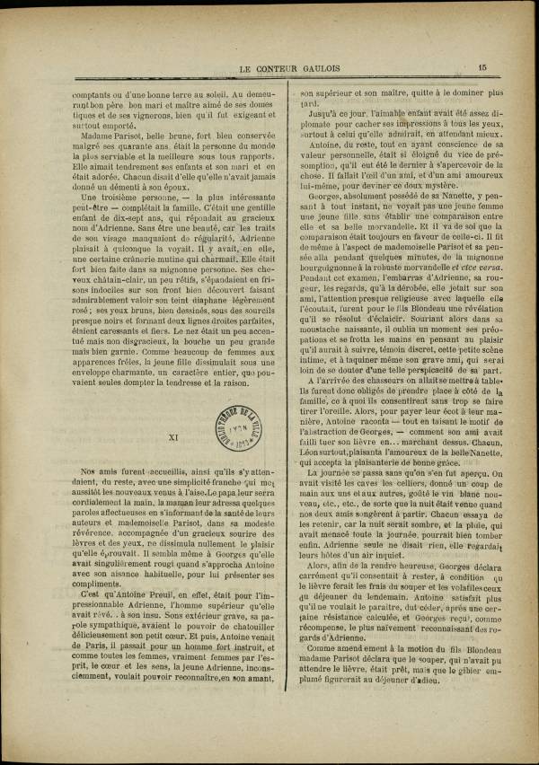
						Affichage en mode lecture de la page
					