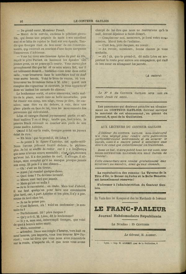 
						Affichage en mode lecture de la page
					