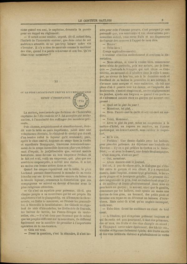 
						Affichage en mode lecture de la page
					