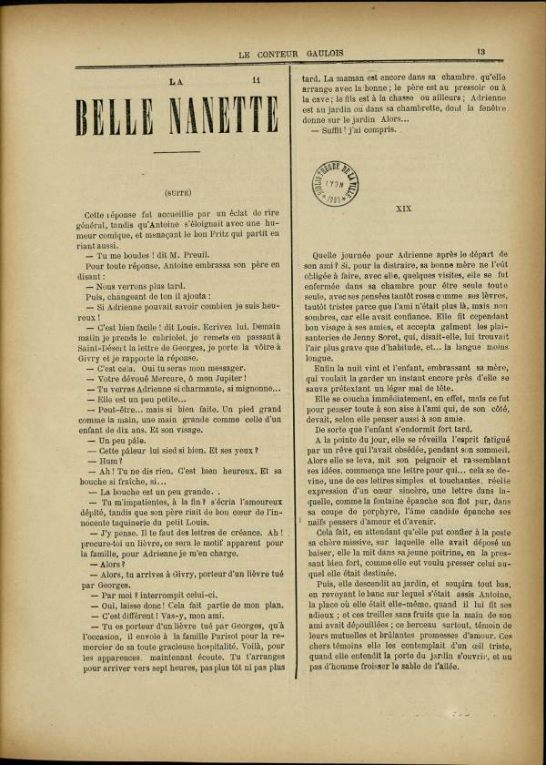 
						Affichage en mode lecture de la page
					