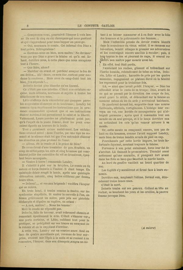 
						Affichage en mode lecture de la page
					