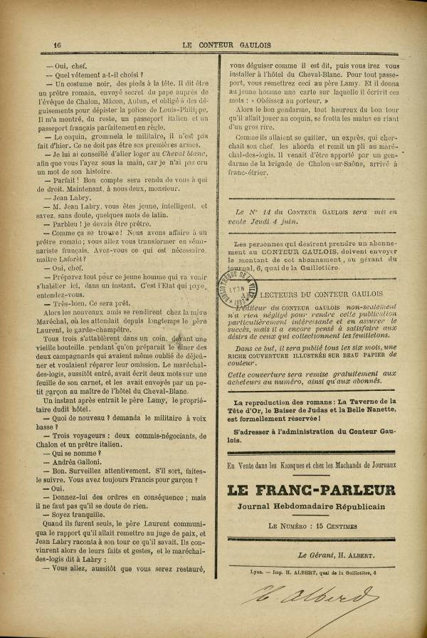 
						Affichage en mode lecture de la page
					