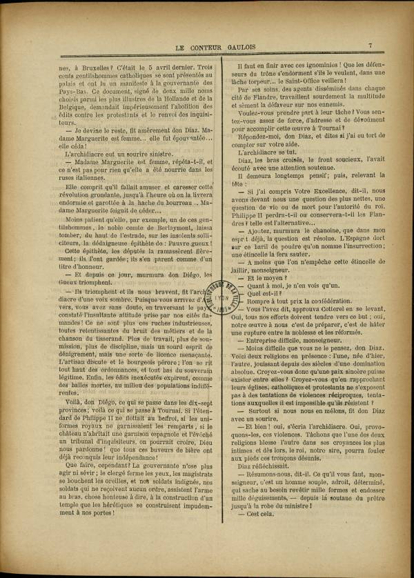 
						Affichage en mode lecture de la page
					