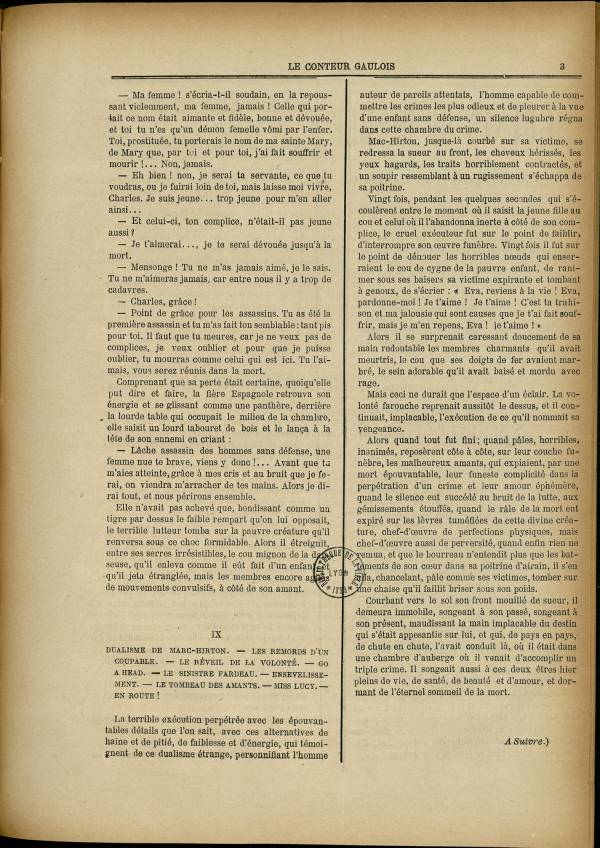 
						Affichage en mode lecture de la page
					