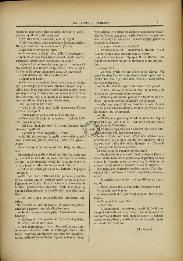 
						Affichage en mode lecture de la page
					