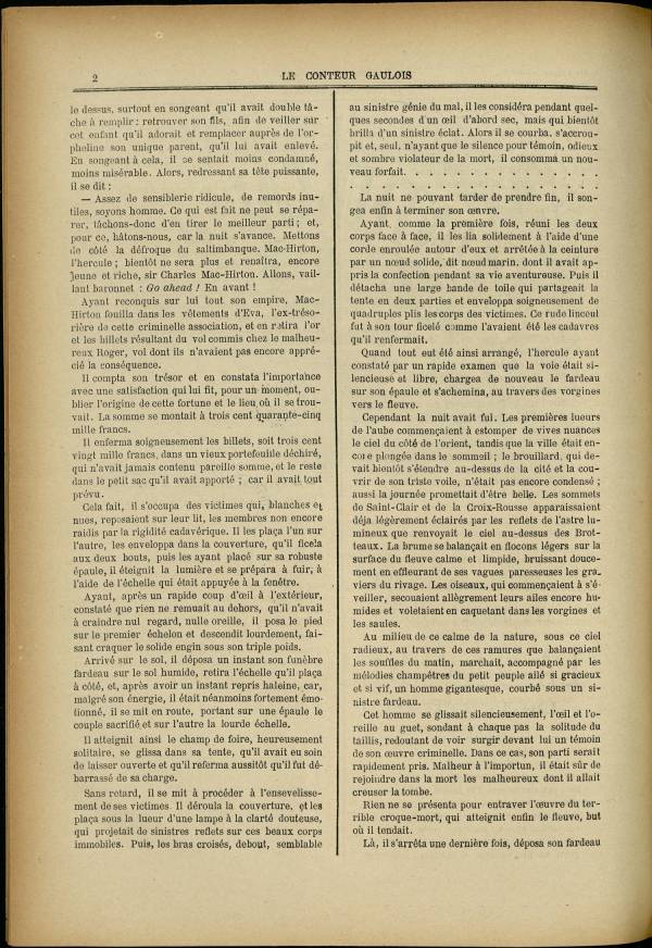 
						Affichage en mode lecture de la page
					