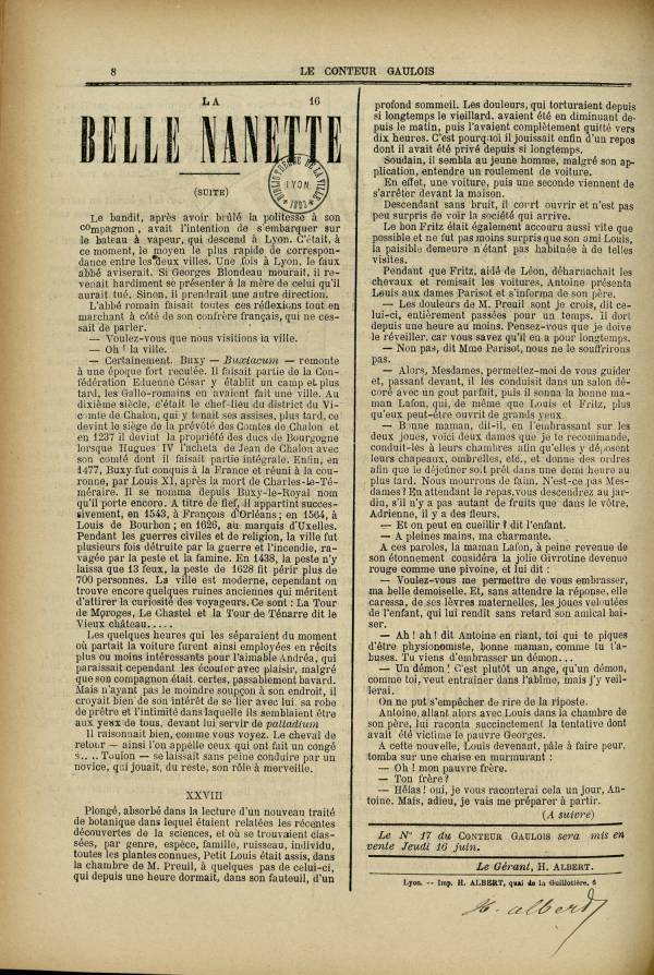 
						Affichage en mode lecture de la page
					