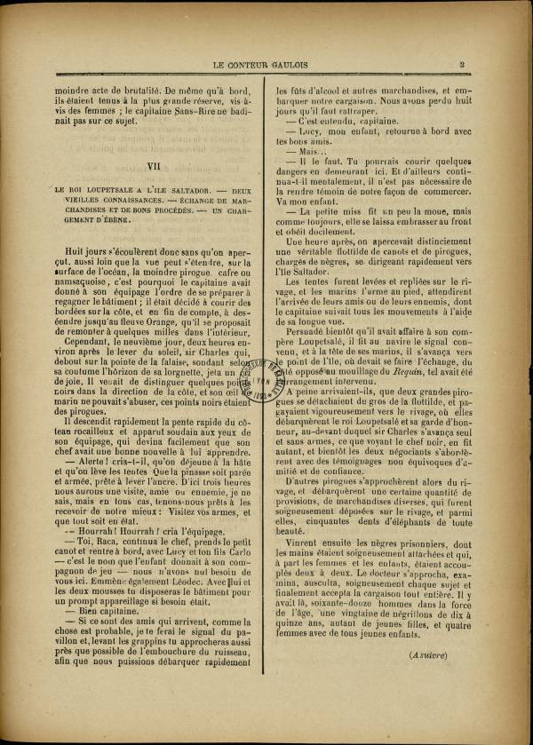 
						Affichage en mode lecture de la page
					