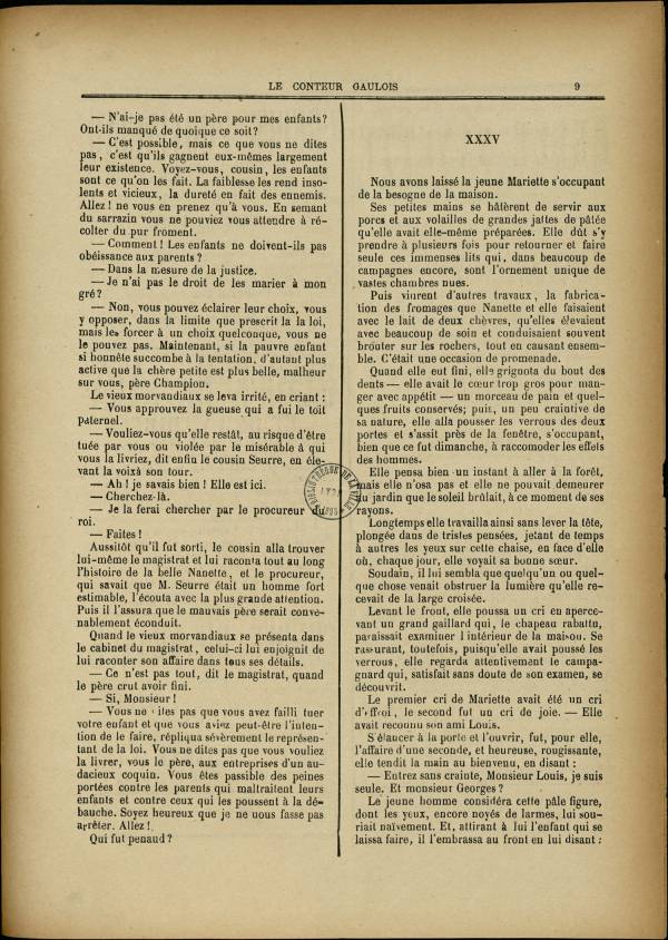 
						Affichage en mode lecture de la page
					