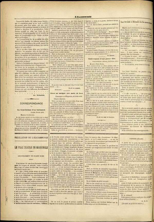 
						Affichage en mode lecture de la page
					