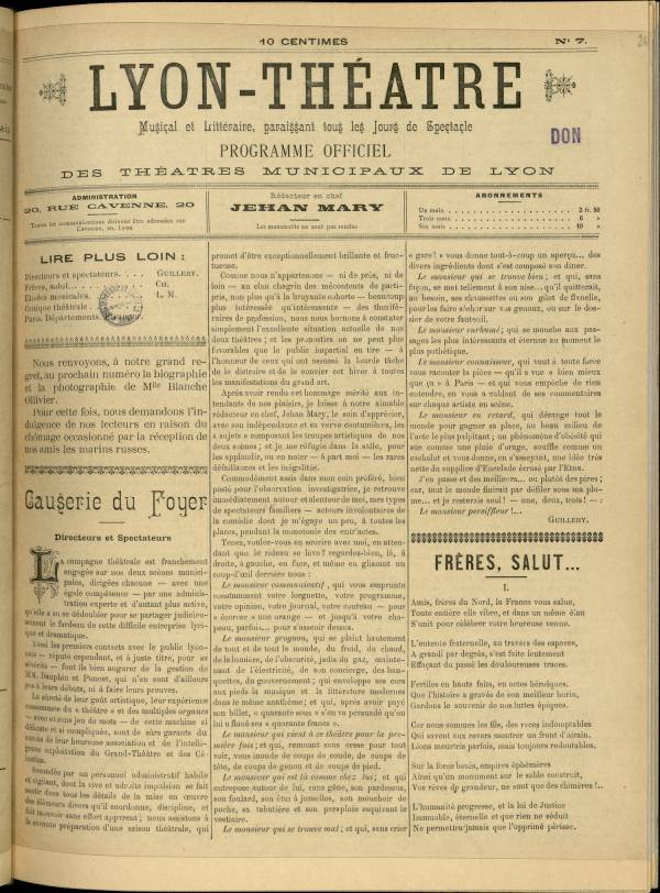 
						Affichage en mode lecture de la page
					