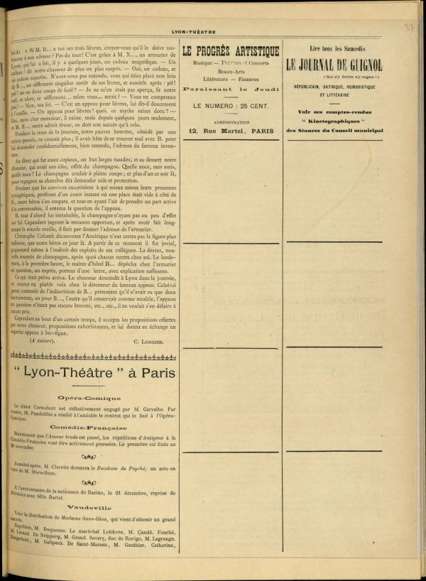 
						Affichage en mode lecture de la page
					